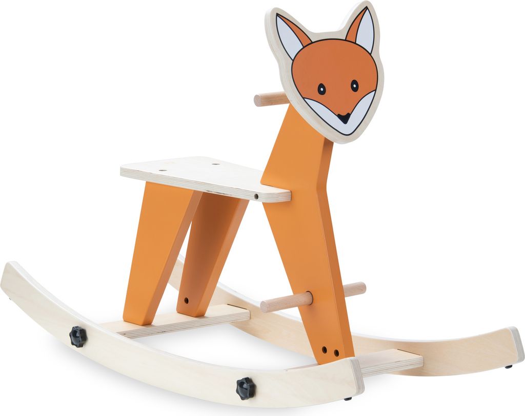 hauck Schaukeltier Rock N Swing Fuchs, Schaukelpferd Baby aus Holz