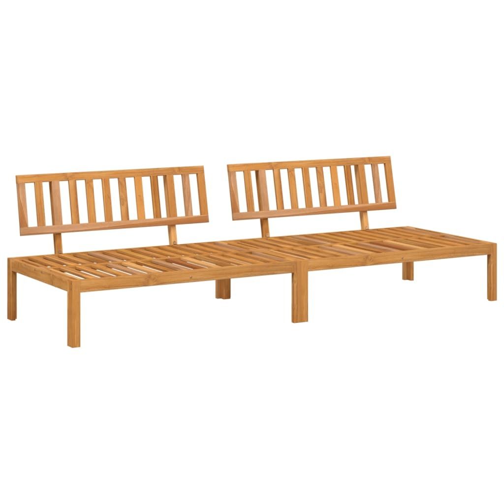 (Robust Möbel) Garten-Mittelsofas aus Paletten 2 Stk. Massivholz Akazie - 120x92x69cm - Gartensofas DEMöbel596955