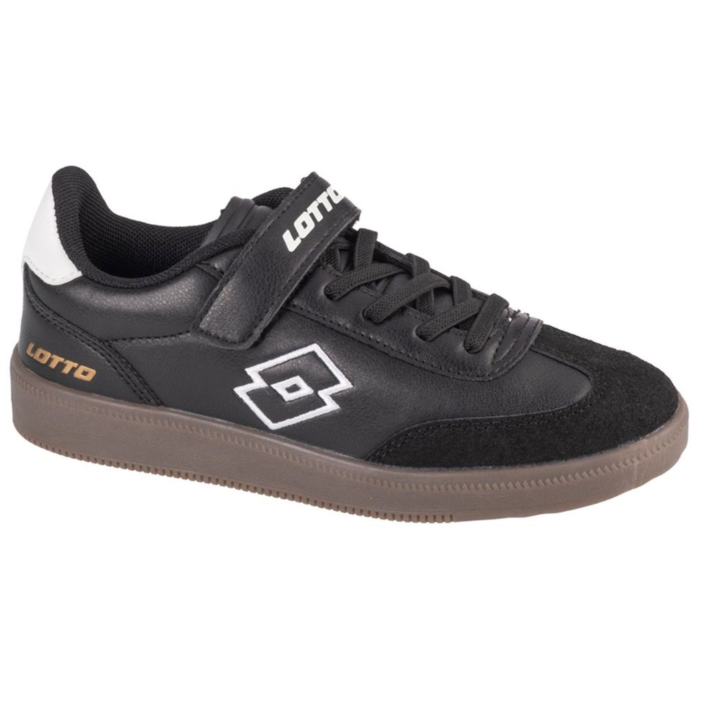 Lotto Kinder-Jungen-Sneaker-Slipper-Klettschuh VINTAL K Schwarz-Weiß, Farbe:schwarz, EU Größe:28
