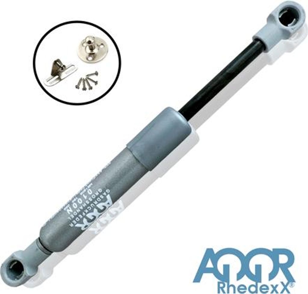 Gasdruckfeder Ersatz für Kesseböhmer Liftomat 250N 195mm mit Beschlag - 1