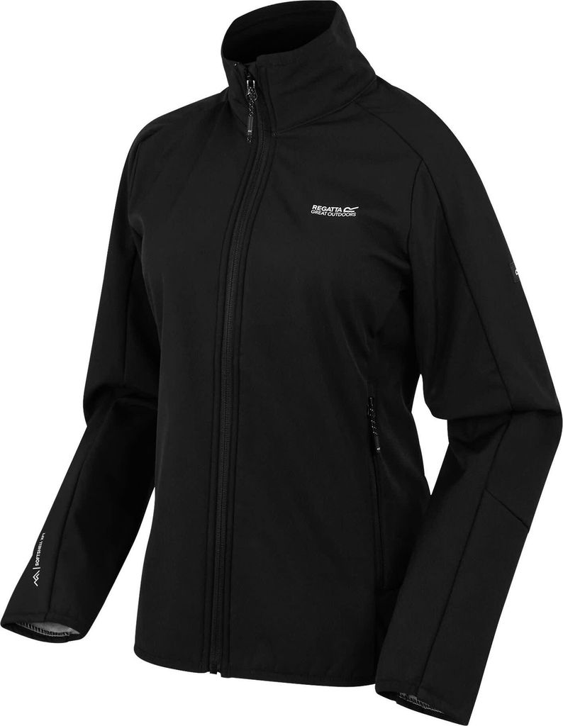 Regatta Softshelljacke Moutdale für Damen, Farbe:Schwarz, Größe:36