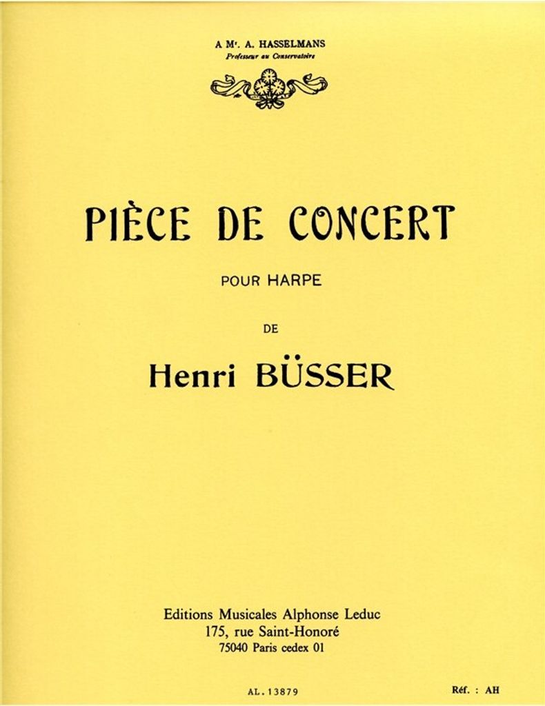Pièce de concert pour harpe seule