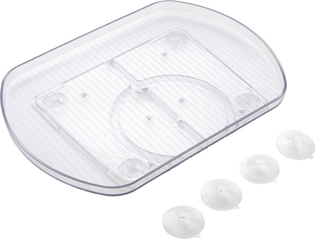 metaltex Drehplatte Loop Kunststoff transparent Produktbild 