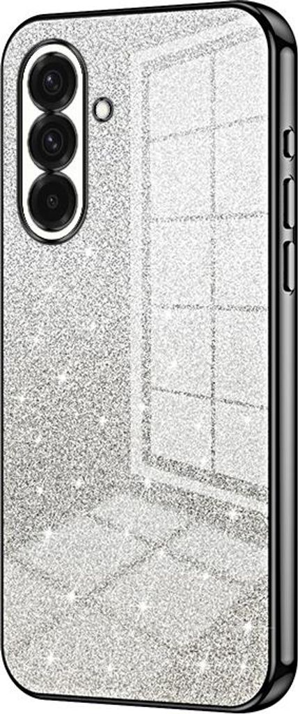 Glitzer Hülle für Samsung Galaxy A36 - Phonesta Crystal Sparkle Silikon Back Cover - Schwarz