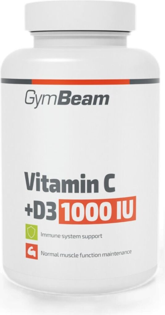GymBeam | Vitamin C + D3 1000 IU
