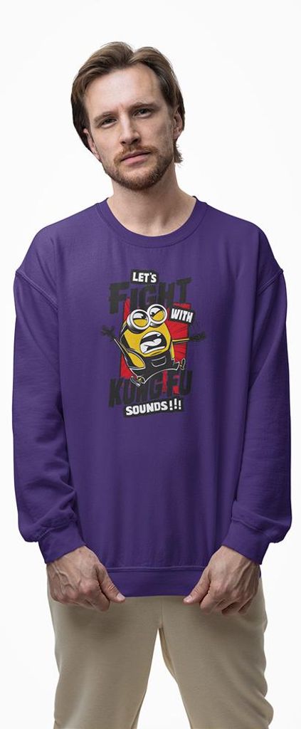 D&B Design Uni Pullover SWMO00033 Minions Rot-Größe 3XL