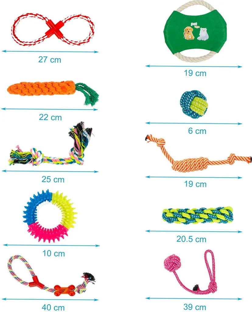 Intirilife 10 Giochi da Masticare: Qualità Artigianale in Cotone - 2