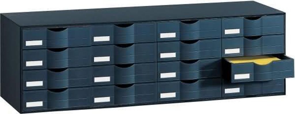 Schubladenelement HxBxT 32,9x34,2x107,6cm 16 Fächer PS Produktbild 