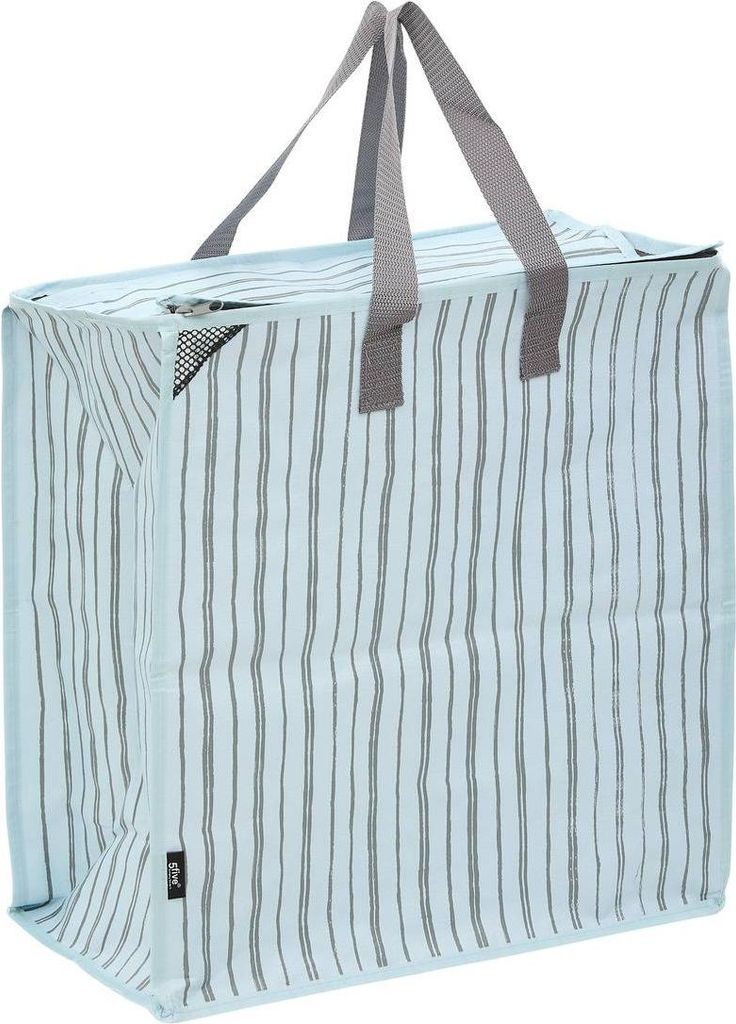 Einkaufstasche mit reißverschluss 49l blau - 5 five simply Produktbild 