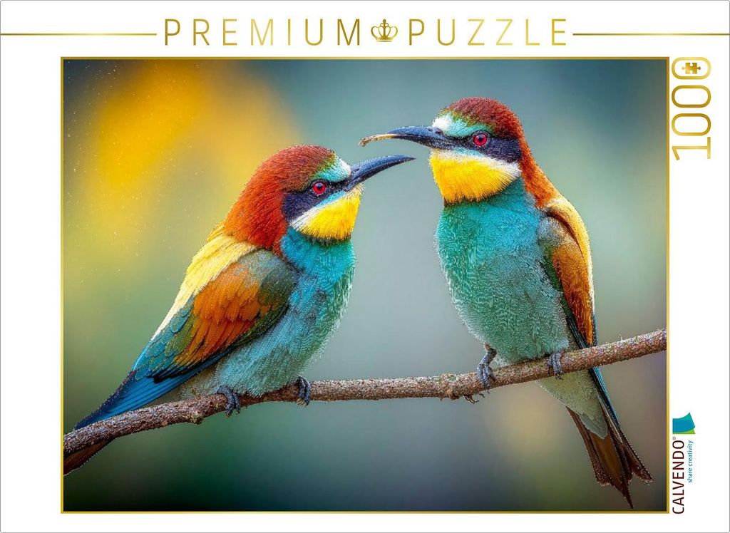 CALVENDO Puzzle Ein letzter Plausch im warmen Frühlingslicht | 1000 Teile Lege-Größe 64x48cm Foto-Puzzle für glückliche Stunden