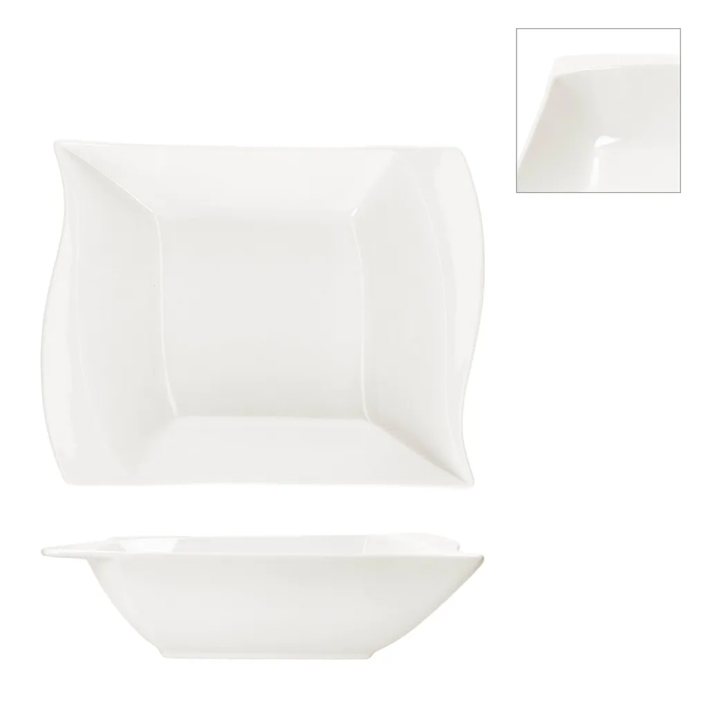 Set 2 Ciotole Porcellana Avorio 1L Rettangolari | Stile e Qualità - 7