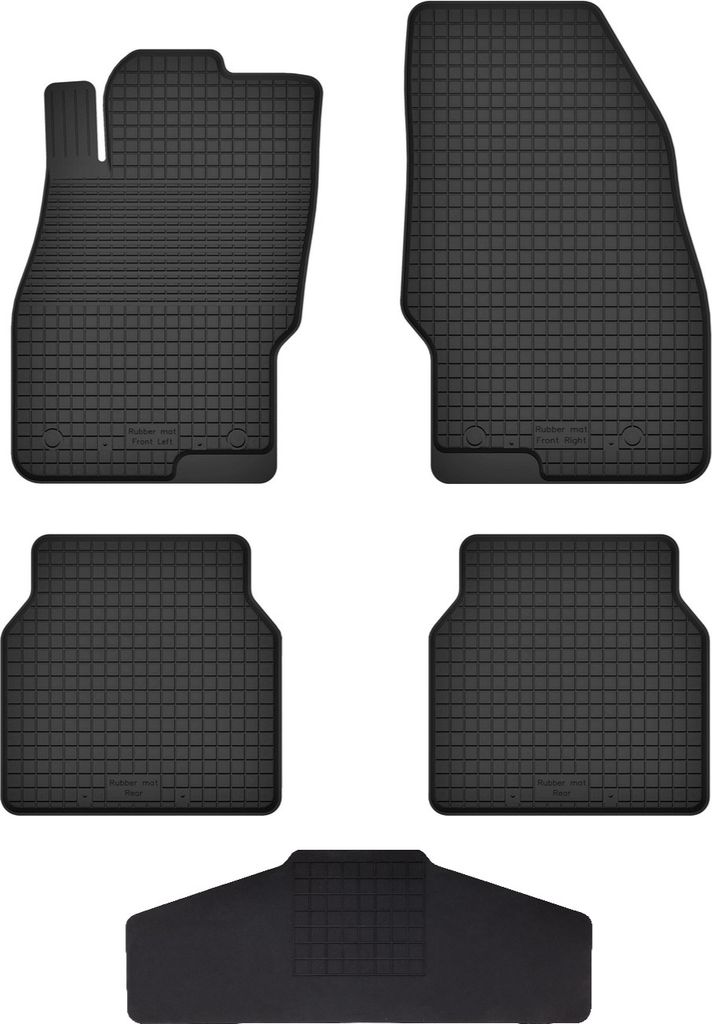 Gummi Fußmatten Set Für: Nissan Pathfinder (2005-2010) Gummimatten Schwarz