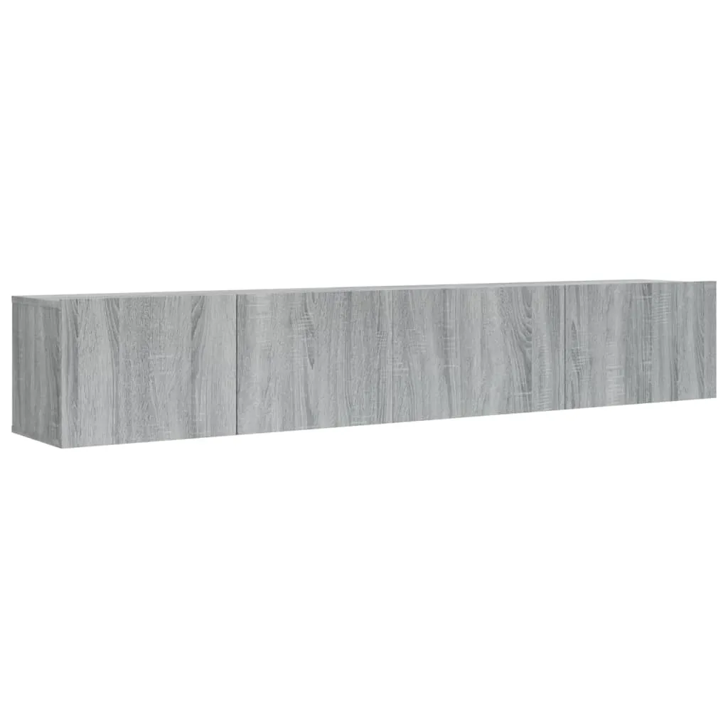 Set Mobile TV 2 Pezzi Grigio Sonoma - Arredo Soggiorno Moderno in Legno