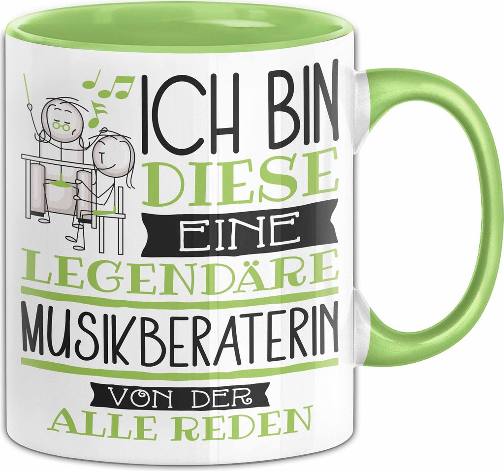 Musikberaterin Tasse Geschenk Ich Bin Diese Eine Legendäre Musikberaterin Von Der Alle Reden Geschenkidee Geburtstag Weihnachten (Grün)