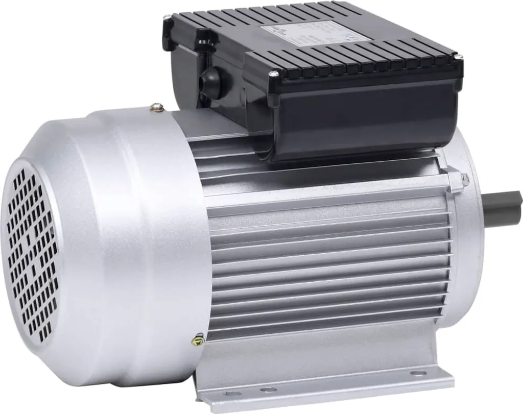 vidaXL Moteur électrique monophasé 1,5 kW 2 CV 2800 tr/min en aluminium