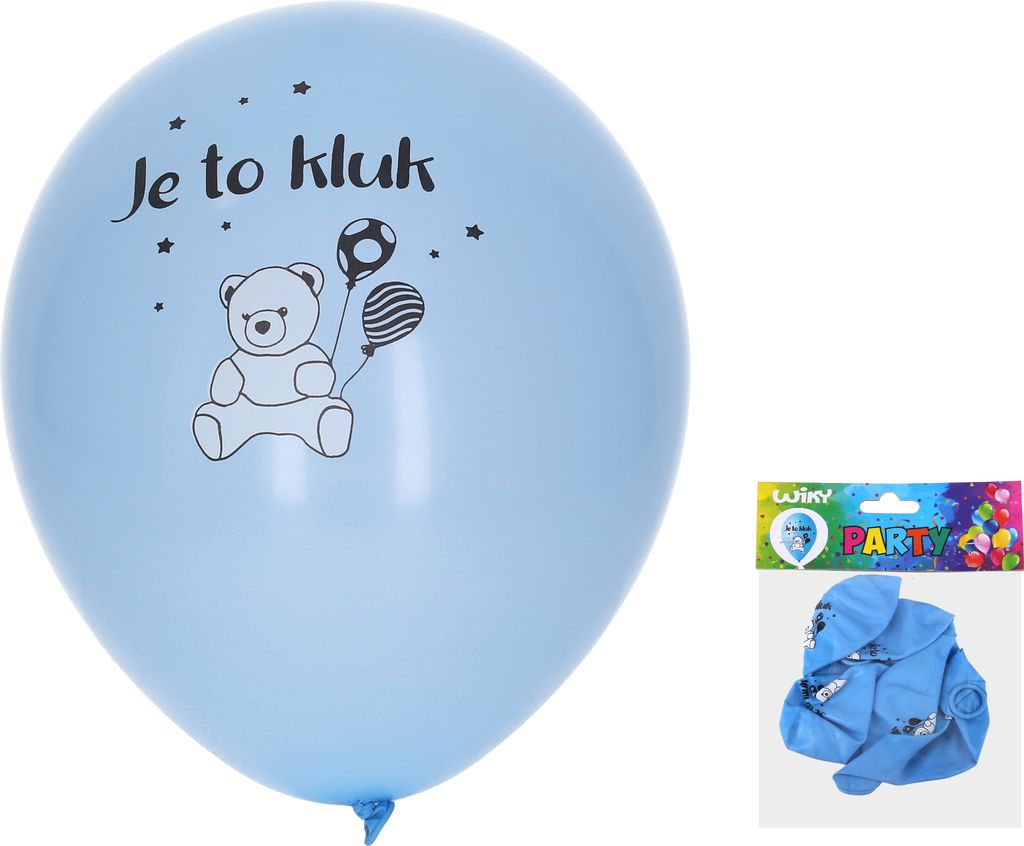 Aufblasbarer Ball 30 cm – 5er-Set, Junge