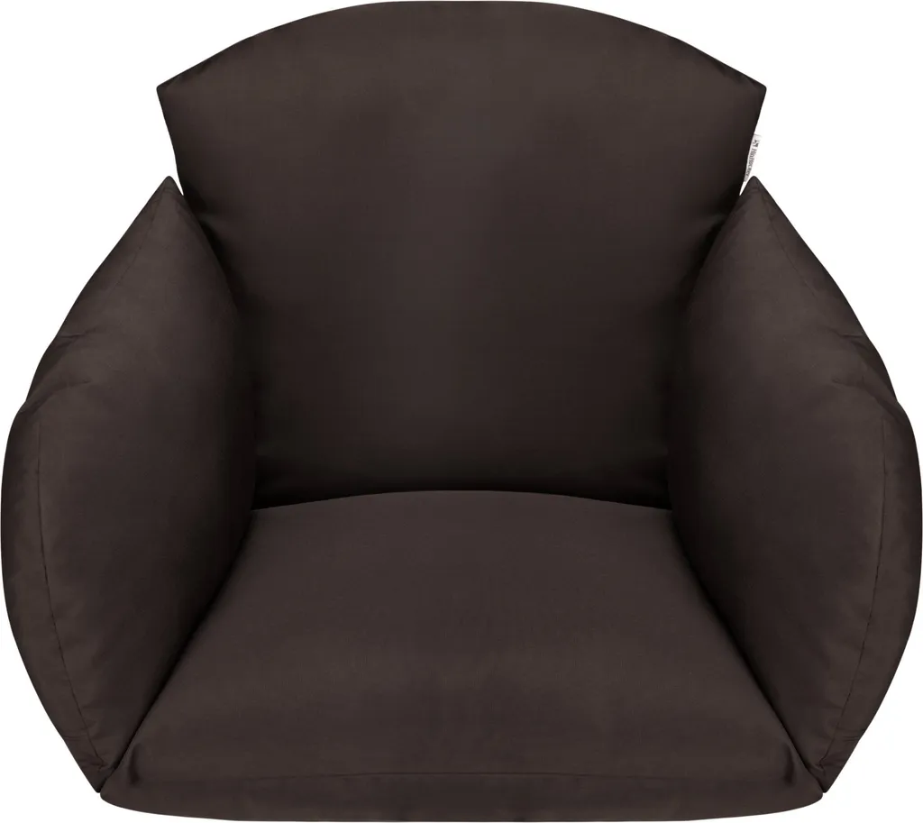 Fauteuil Suspendu Brun avec Support Stable - Balançoire Œuf Ergonomique