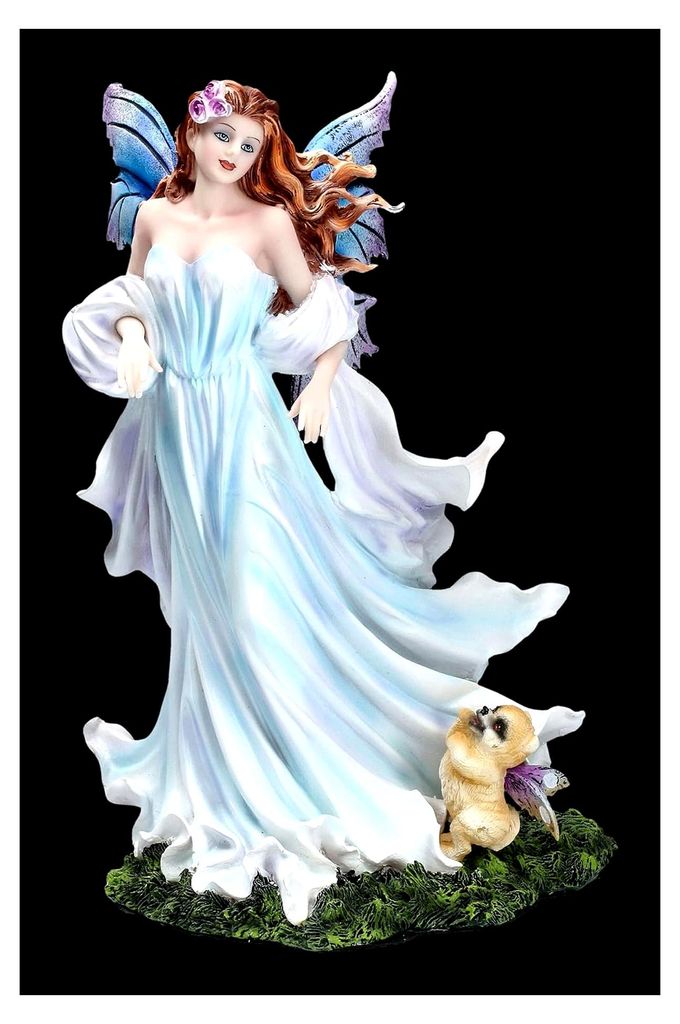 Elfenfigur Heavana mit Seelentier 26 cm