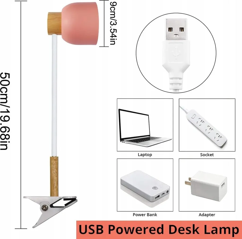 Lampe LED rose flexible 360° LANMOU : luminosité variable et anti-fatigue
