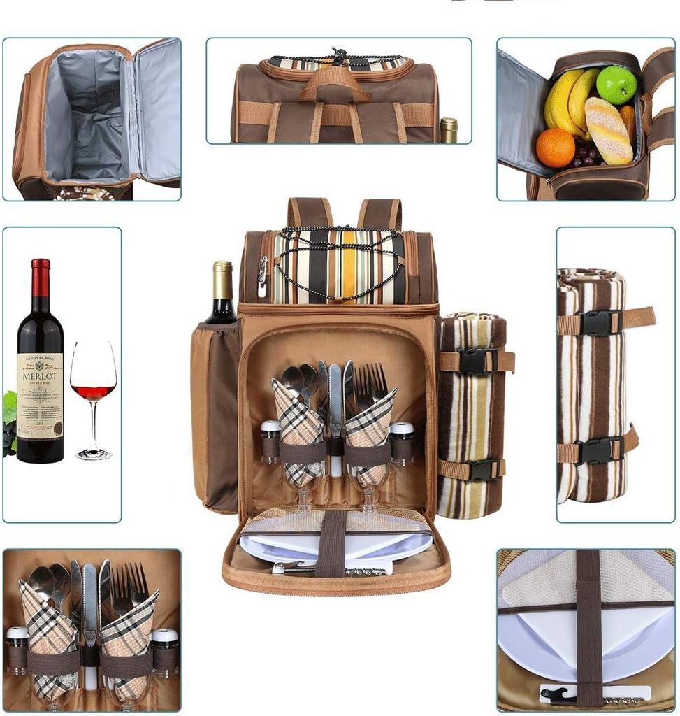 Sac de pique-nique - Sac pour 2 personnes - Inclut des Image du produit 