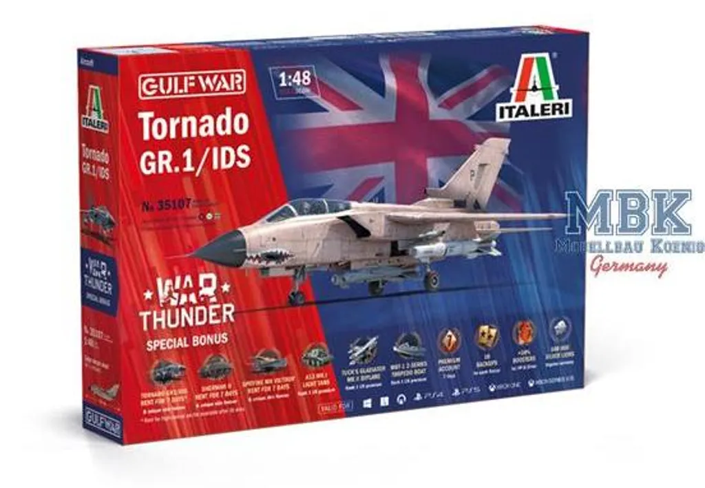 Modélisme Avion Tornado GR.1/IDS 1:48 War Thunder 35107 pour Vitrine - 2