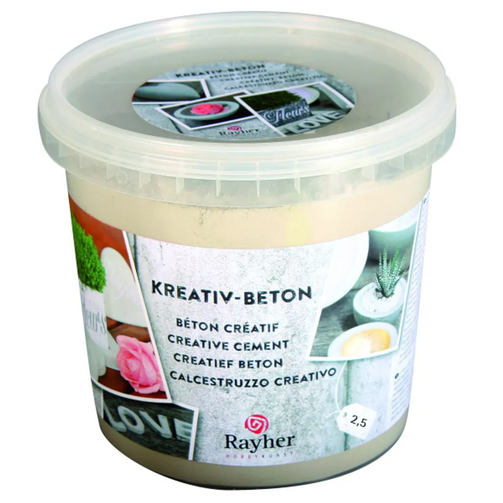 Créer des objets en béton déco avec ce kit de moulage créatif 2,5 kg