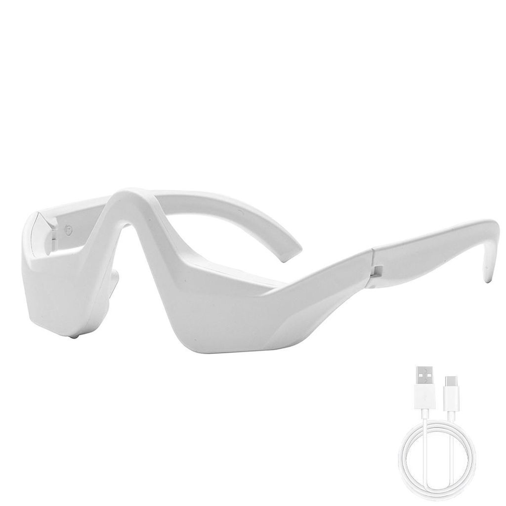 Rotlicht-Augenpflegegerät mit Massage, Schutzbrille gegen Augenringe, Tränensäcke, dunkle Flecken & Falten