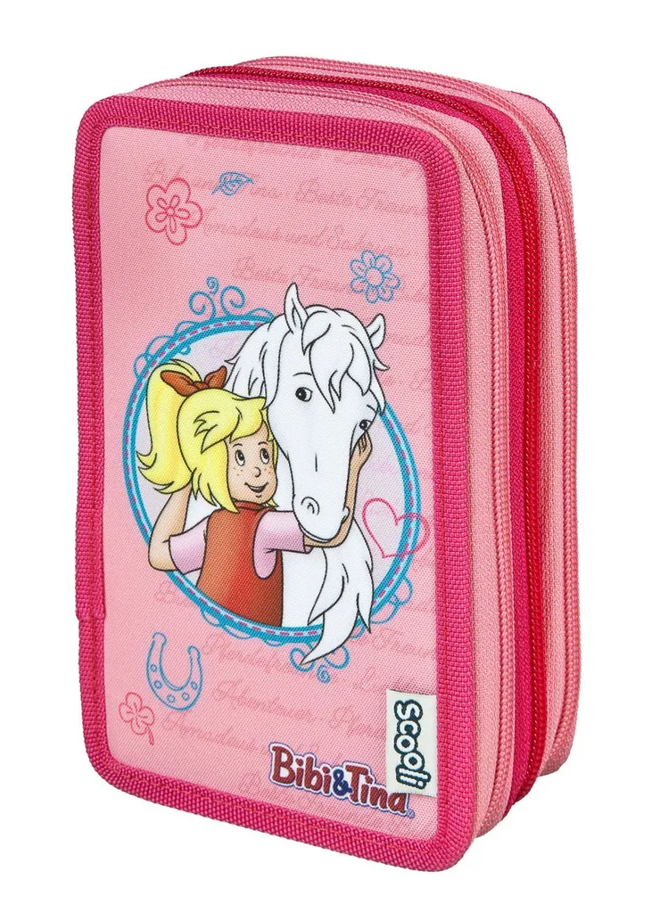Astuccio 3 Zip Bibi & Tina Completo: Il Set Scuola per Bambine