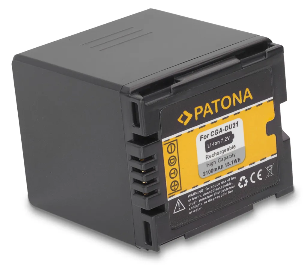 Batteria Panasonic CGA-DU21 2100mAh: Ridona vita ai tuoi ricordi MiniDV