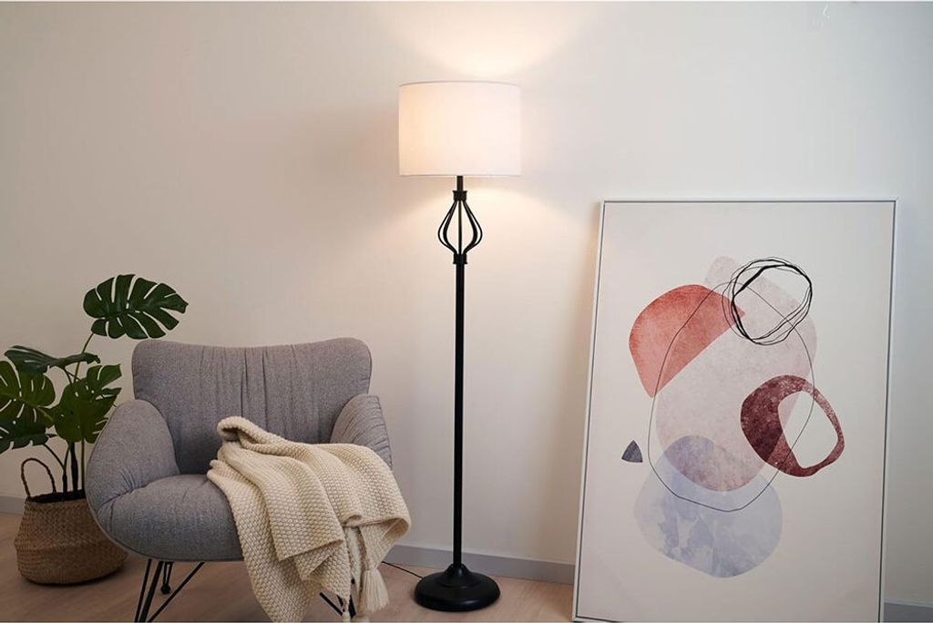 Paulmann Pauleen Stehleuchte Grand Beauty 150cm Schwarz max. 20W E27 mit Schalter