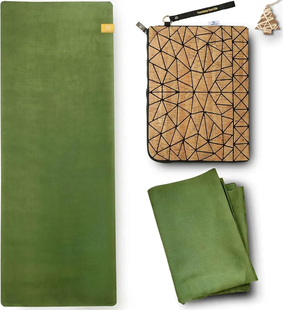 Tapis de yoga antidérapant XL 183x68 cm en caoutchouc naturel