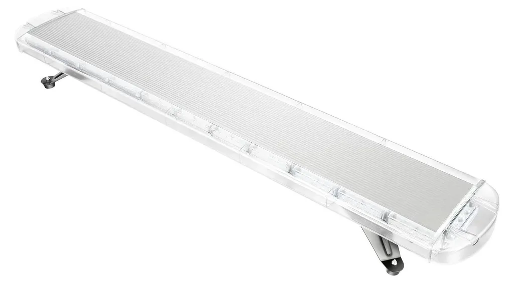 Barre lumineuse LED 96W stroboscopique 12-24V - Balise de toit jaune IP65