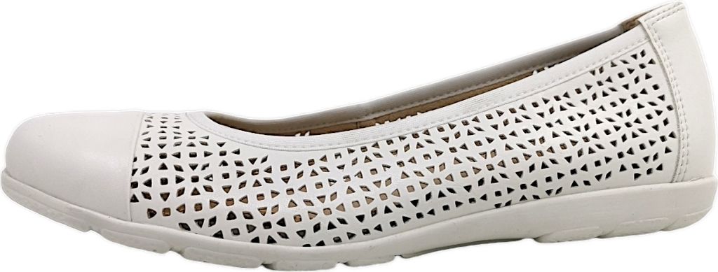 Caprice Damenschuhe Ballerinas Weiß Freizeit, Schuhgröße:37 EU