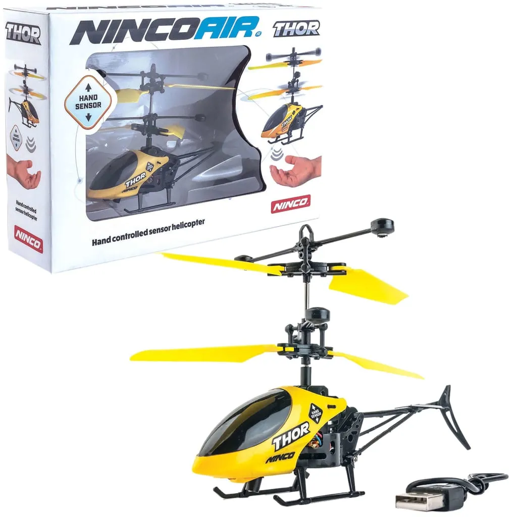 Mini hélicoptère télécommandé Thor pour vol intérieur avec gyroscope Ninco - 3