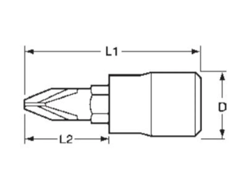 Tengtools 68260207 Punta PH2 1/4" M141302-C - Bussole Professionali S2