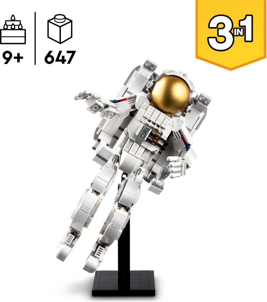 LEGO Creator 3in1 Astronaut im Weltraum Spielzeug, Produktbild 3