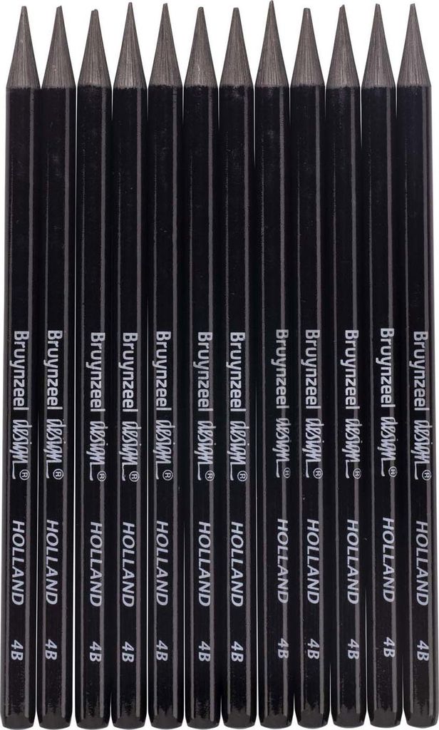 Bruynzeel Graphitstift 4B Design Bleistift zum Zeichnen und Skizzieren