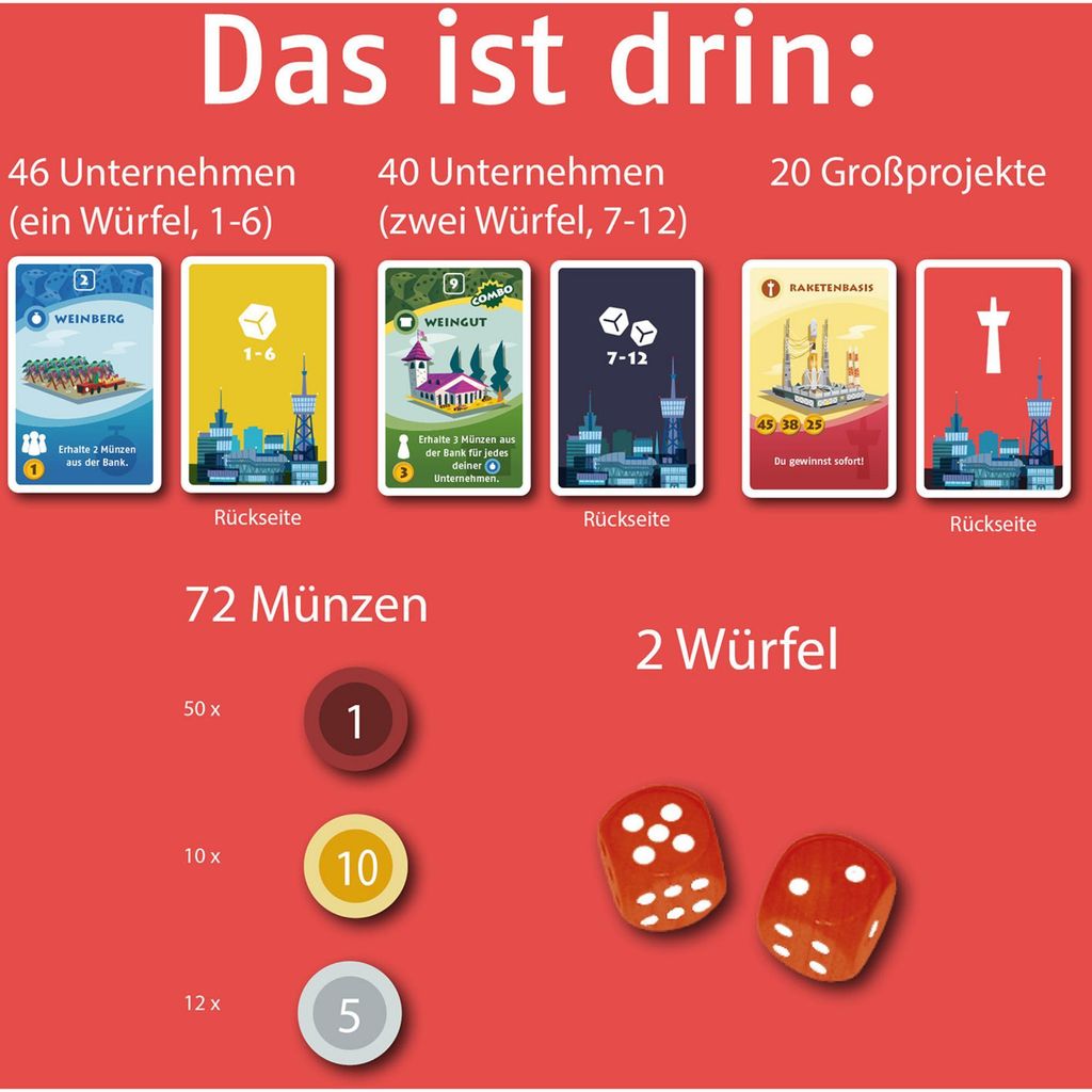 Machi Koro La nouvelle ville 8+ 2-5 joueurs Image du produit 