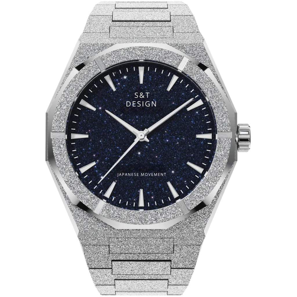 Orologio Iced Out S&T DESIGN 40mm - Acciaio Inox Street Style Japan