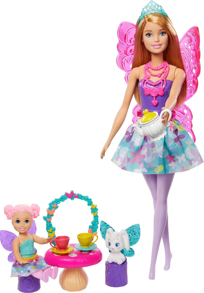 Cadeau idéal : Barbie Dreamtopia Set de thé et poupée pour imaginer à l'infini