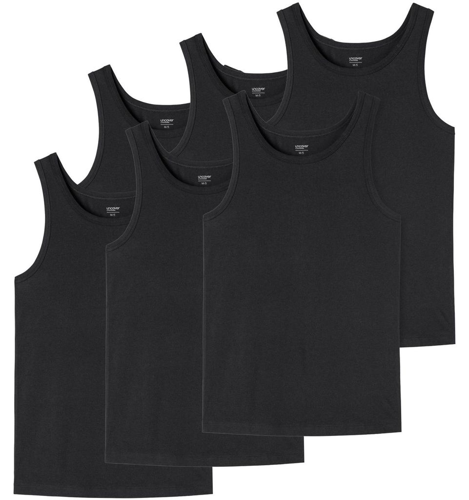 UNCOVER by SCHIESSER Herren Unterhemden | Baumwolle | 6er Pack