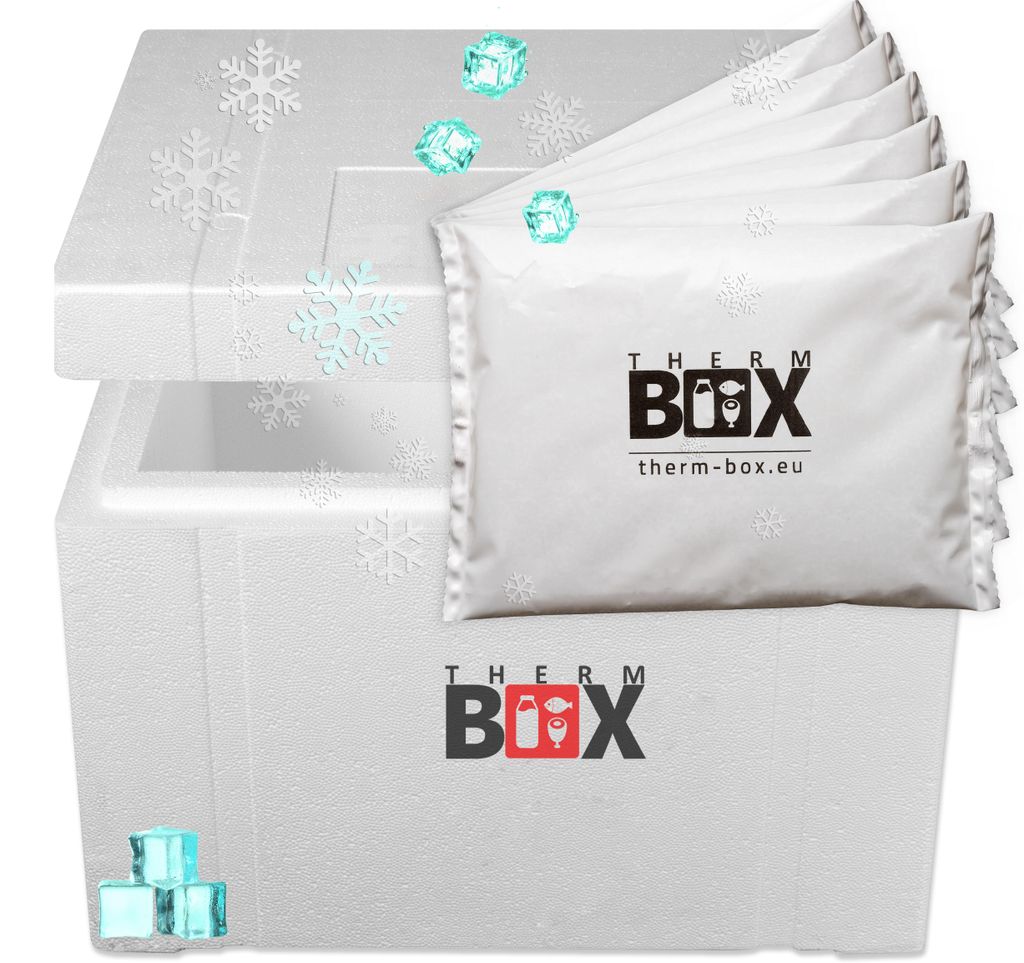 THERM BOX Styroporbox 53W mit 6x Kühlakku für Kühlbox 53,2L Produktbild 