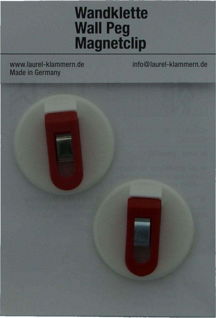 Halteclip selbstklebend 30mm VE=20x2 Stück rot