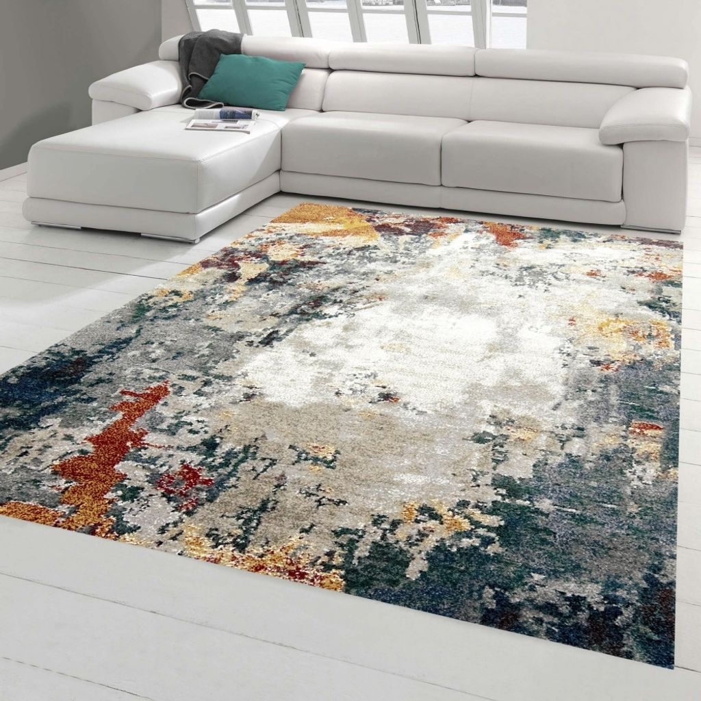 Moderner Teppich mit abstraktem Design | pflegeleicht | mehrfarbig Größe - 120 x 170 cm