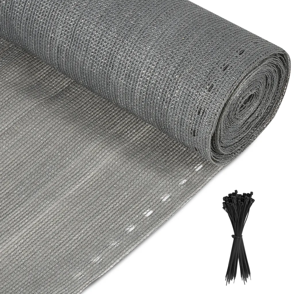 Canisse brise-vue anthracite 1,8x10m pour clôture de jardin et tennis