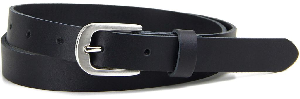 Damen Ledergürtel  GERMANY, 2 cm schmaler Basic Echtleder Produktbild 