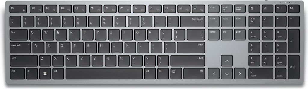 DELL KB700 Tastatur Bluetooth QWERTY Italienisch Grau Produktbild 