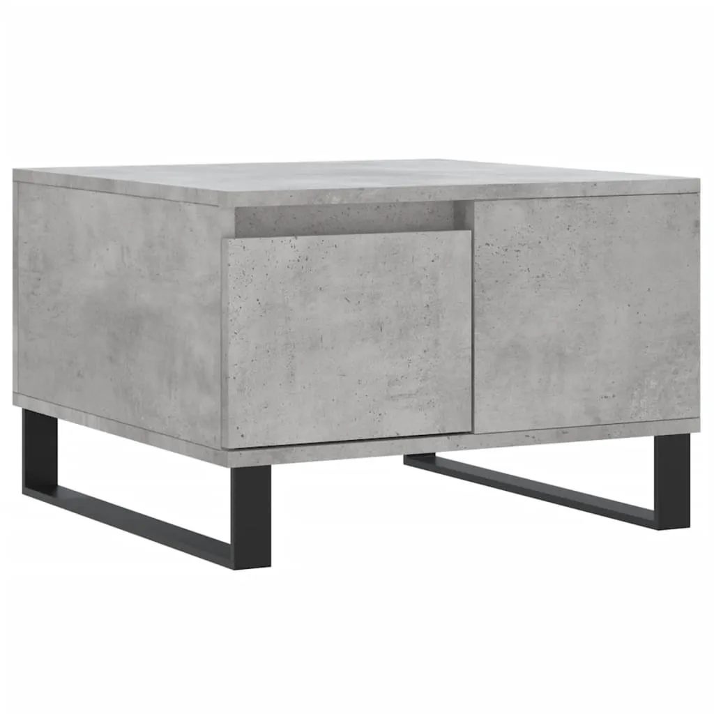 Tavolino Salotto SYFAX™ 55x55x36,5 Grigio Cemento in Multistrato