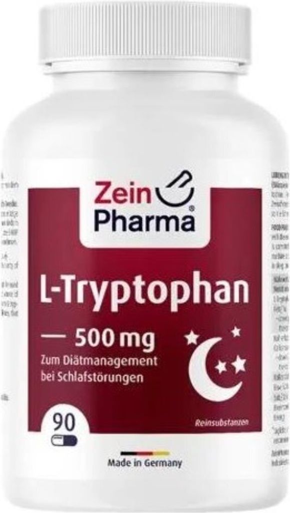 Zein Pharma L-Tryptophane, 500 mg, 90 gélules 13767 Image du produit 