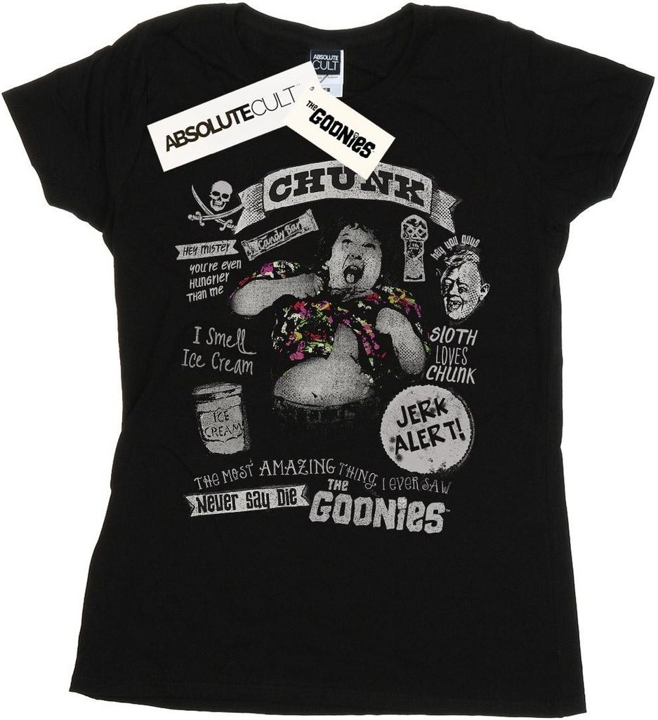 The Goonies - "Jerk Alert" T-Shirt für Damen BI22727 (XXL) (Schwarz)